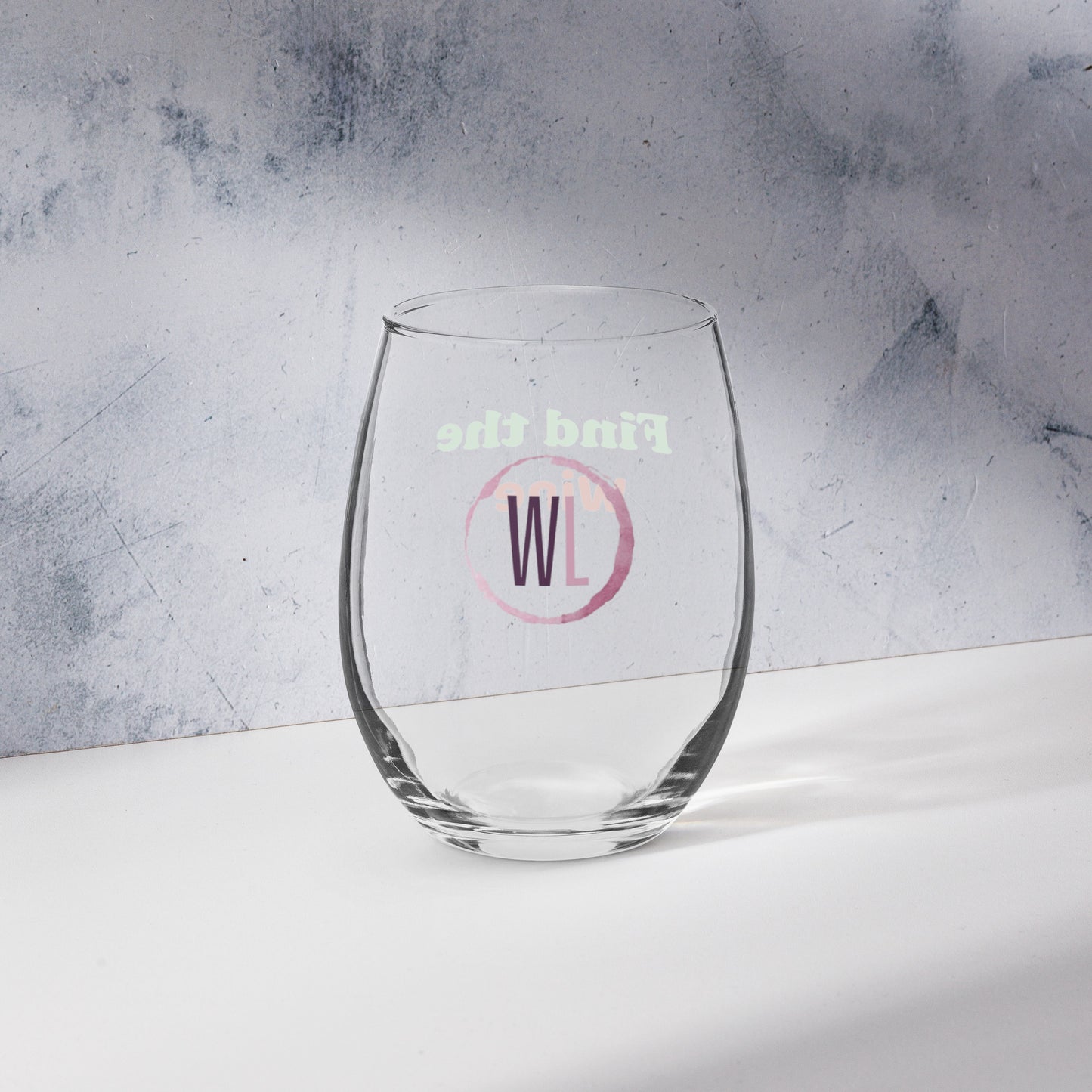 WineLikes Logo Stemless Wine Glass