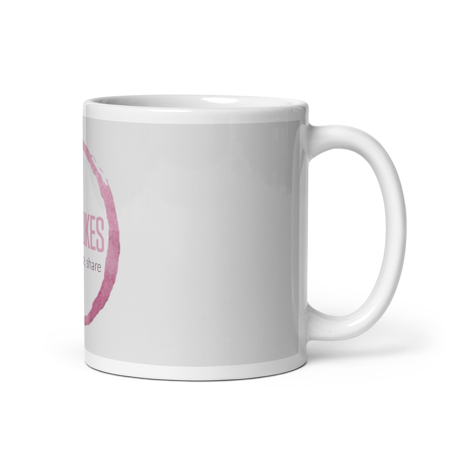 WineLikes Logo White Glossy Mug