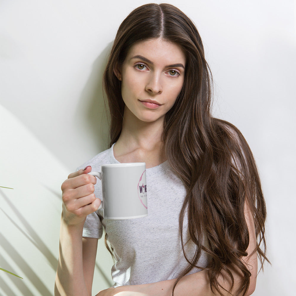WineLikes Logo White Glossy Mug