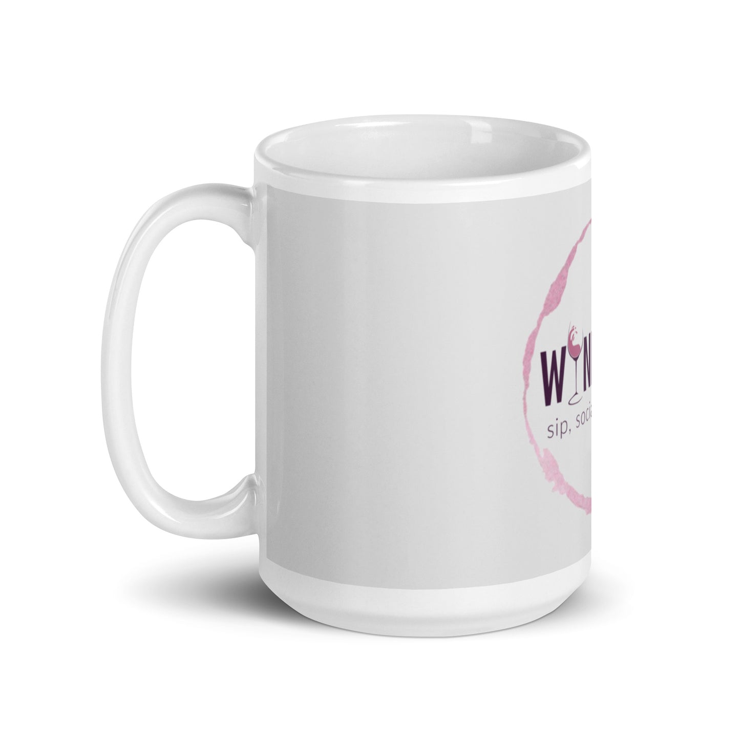 WineLikes Logo White Glossy Mug