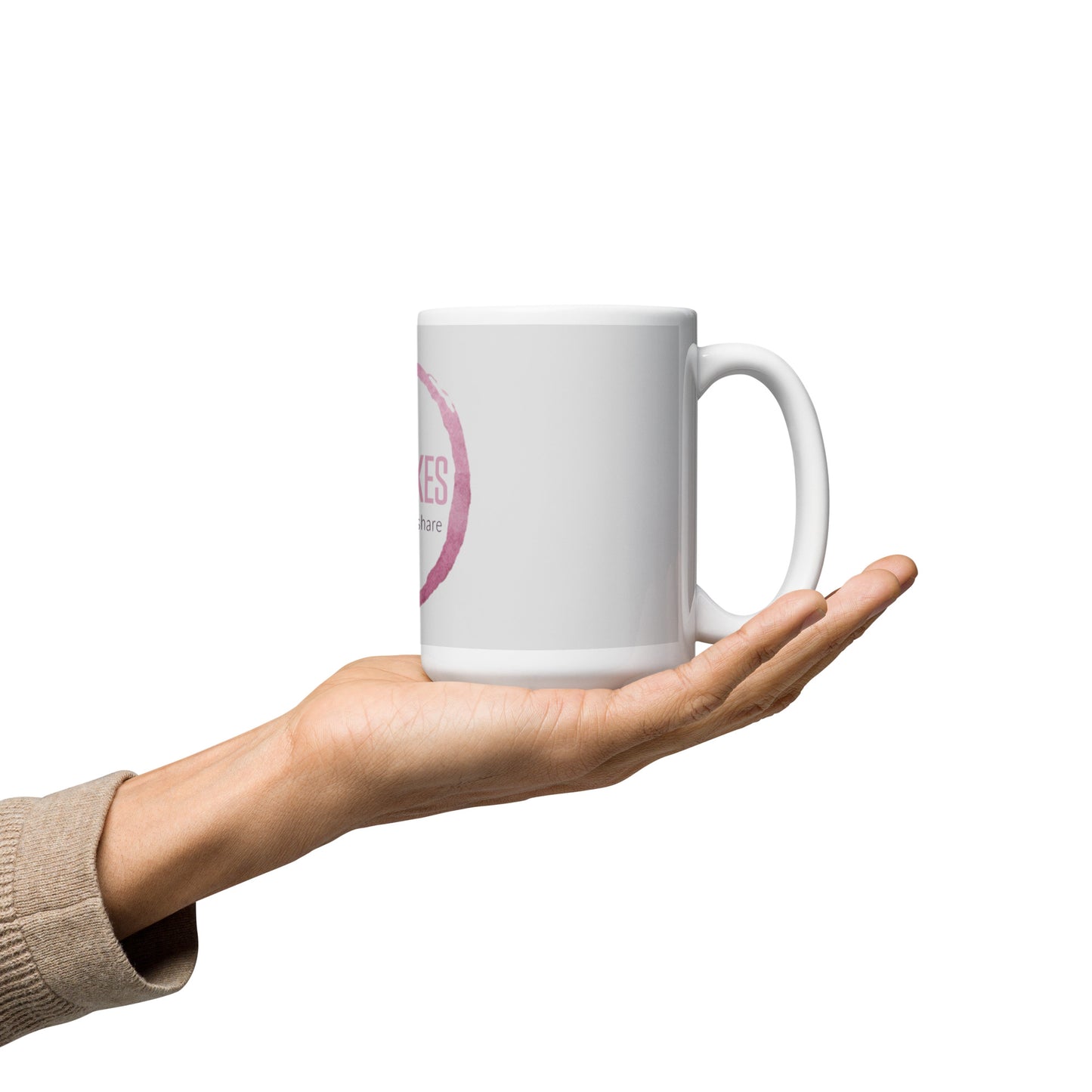 WineLikes Logo White Glossy Mug