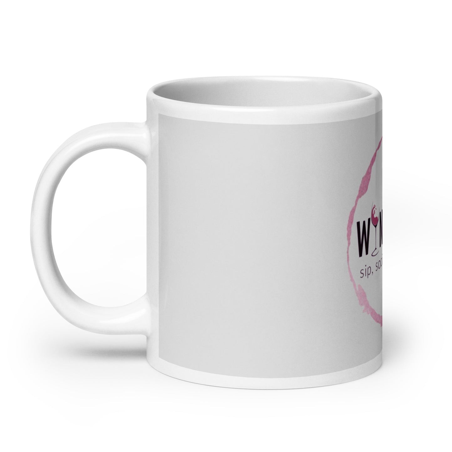 WineLikes Logo White Glossy Mug