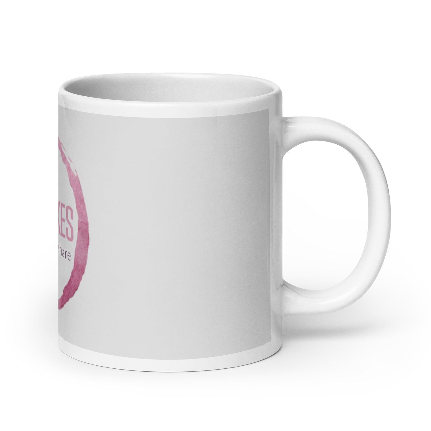 WineLikes Logo White Glossy Mug